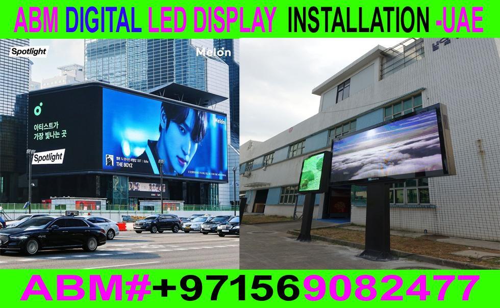 Digital LED Screen Signboard installation work in ajman sharjah in Ajman - Image 3