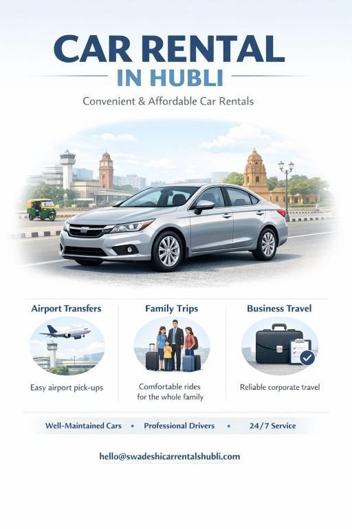Hubli Rent Car Near Me Comfortable Rides & Professional Driver in Hubli - Image 1