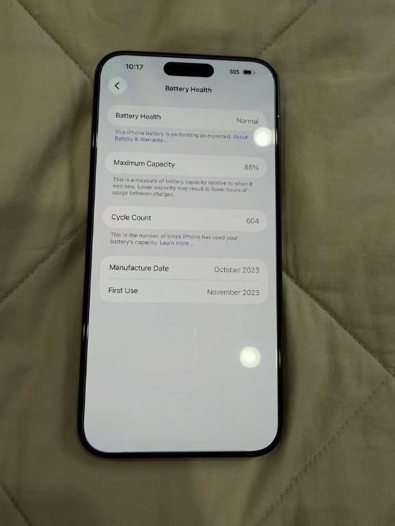 Apple iPhone 15 Pro Max 256 GB Azul 86 Excelente estado en Alcobendas - Imagen 1