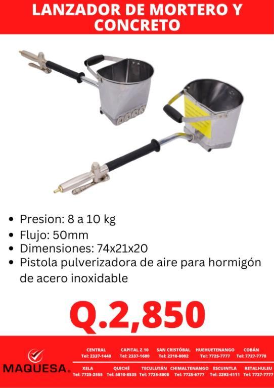 LANZADOR DE MORTERO Y CONCRETO en Cobán - Imagen 2
