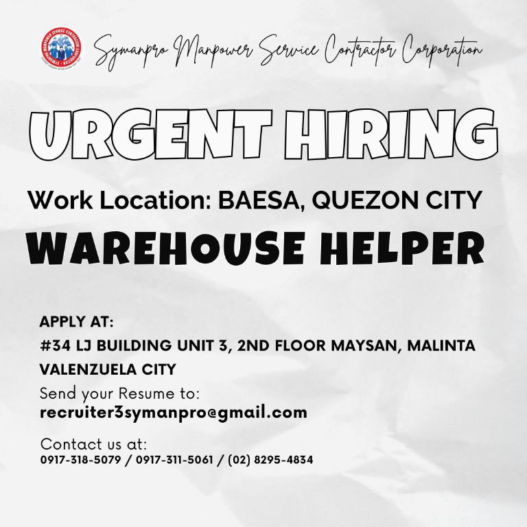 WAREHOUSE HELPER in Paco - Image 1