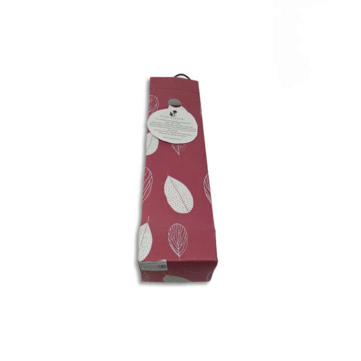 Dull Red Wine Gift Bag – Handmade Leaf Print Bags (Set 2) in India - Image 3