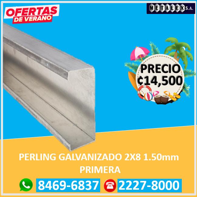 perling galvanizado 2x8 1.50mm primera c14.500 en San Pablo - Imagen 1