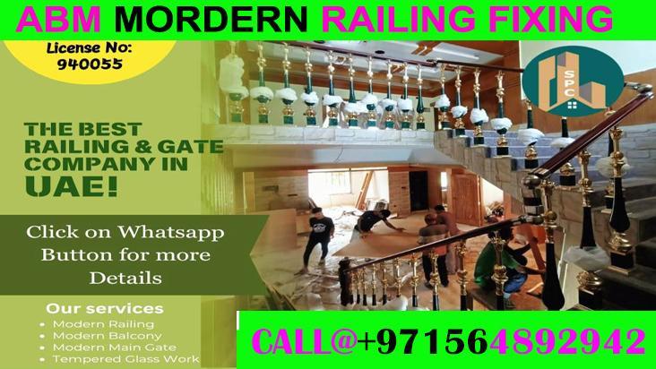 Modern Staircase Railing Fixing Contractor in Ajman Dubai UAE in United Arab Emirates - Image 3
