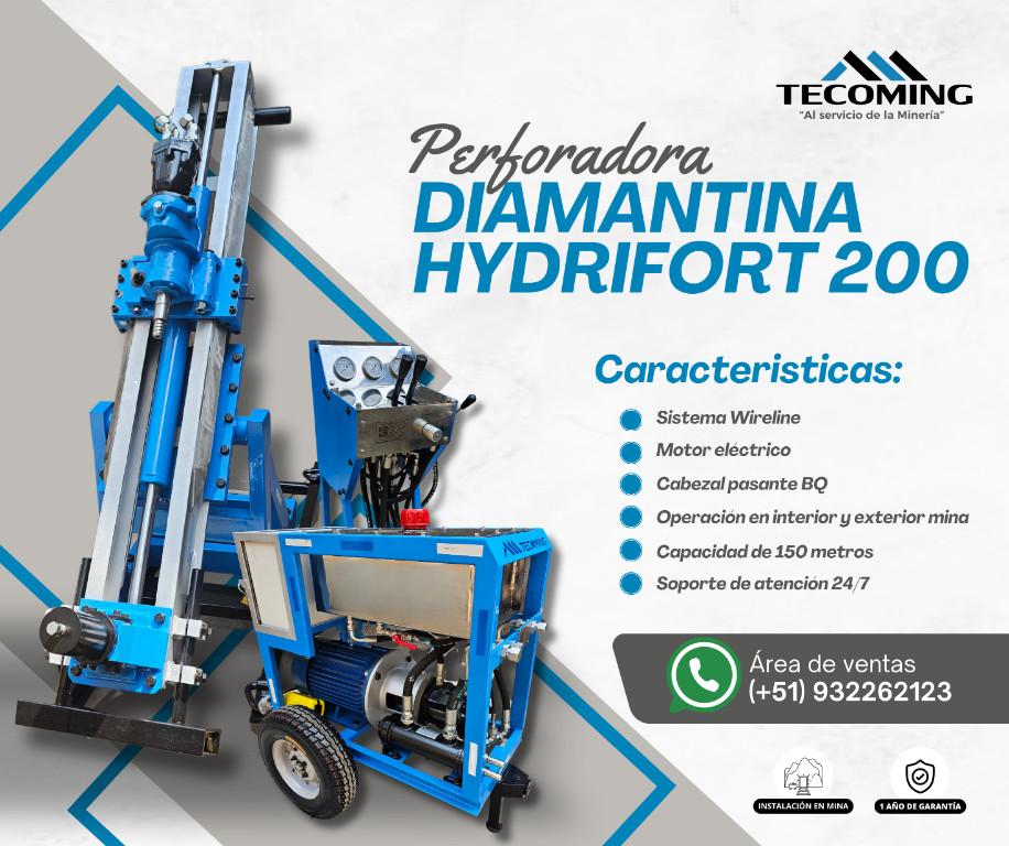 HYDRIFORT 200 | PERFORADORA DIAMANTINA DE ALTO RENDIMIENTO MINER en Perú - Imagen 1