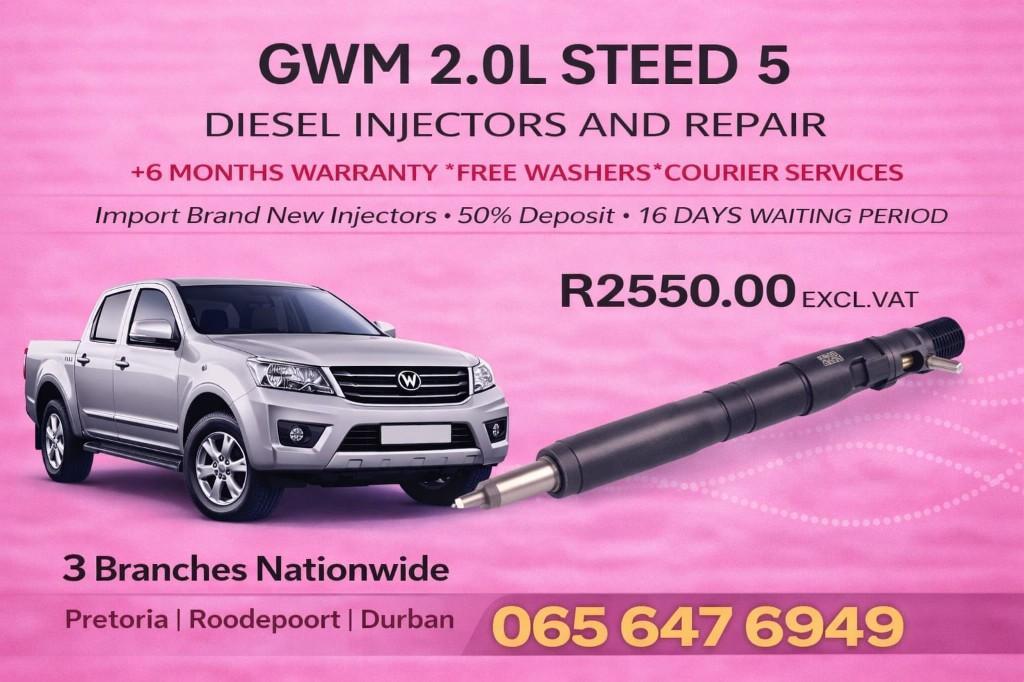GWM 2L STEED 5 Diesel Injectors in Umlazi - Image 1