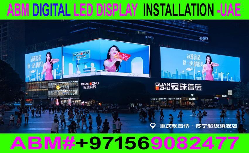 Digital LED Screen Signboard installation work in ajman sharjah in United Arab Emirates - Image 7