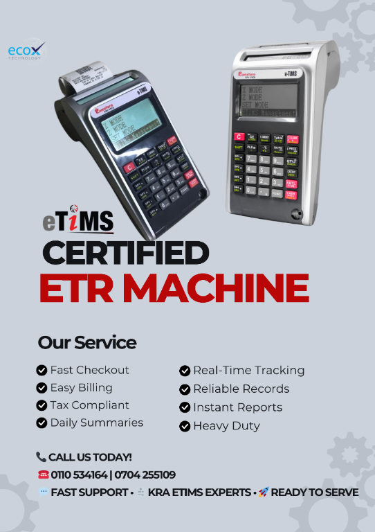 Ready to Get eTIMS Compliant With comstore Etr Machine in Nairobi - Image 1