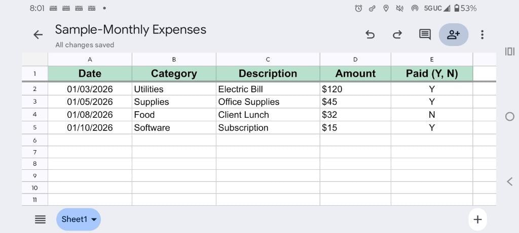 Spreadsheet Cleanup & Simple Trackers (Google Sheets/Excel) in Pittsburgh - Image 2