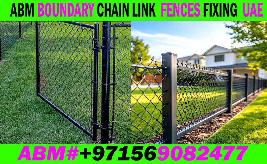 Boundary PVC Fences Chain Fixing work Contractor in Dubai Ajman in Ras al-Khaimah - Image 7
