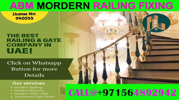 Modern Staircase Railing Fixing Contractor in Ajman Dubai in Ajman - Image 5