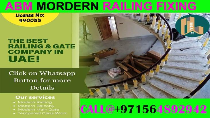 Modern Staircase Railing Fixing Contractor in Ajman Dubai UAE in Sharjah - Image 6