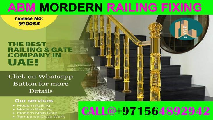 Modern Staircase Railing Fixing Contractor in Ajman Dubai UAE in Sharjah - Image 9