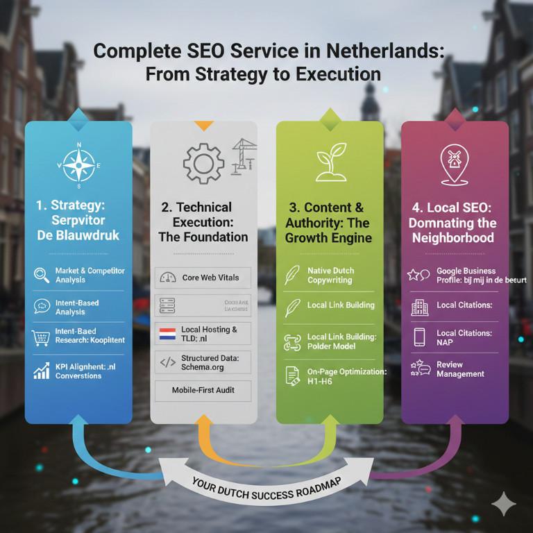 Complete SEO Service in Netherlands from Strategy to Execution in Jaipur - Image 1