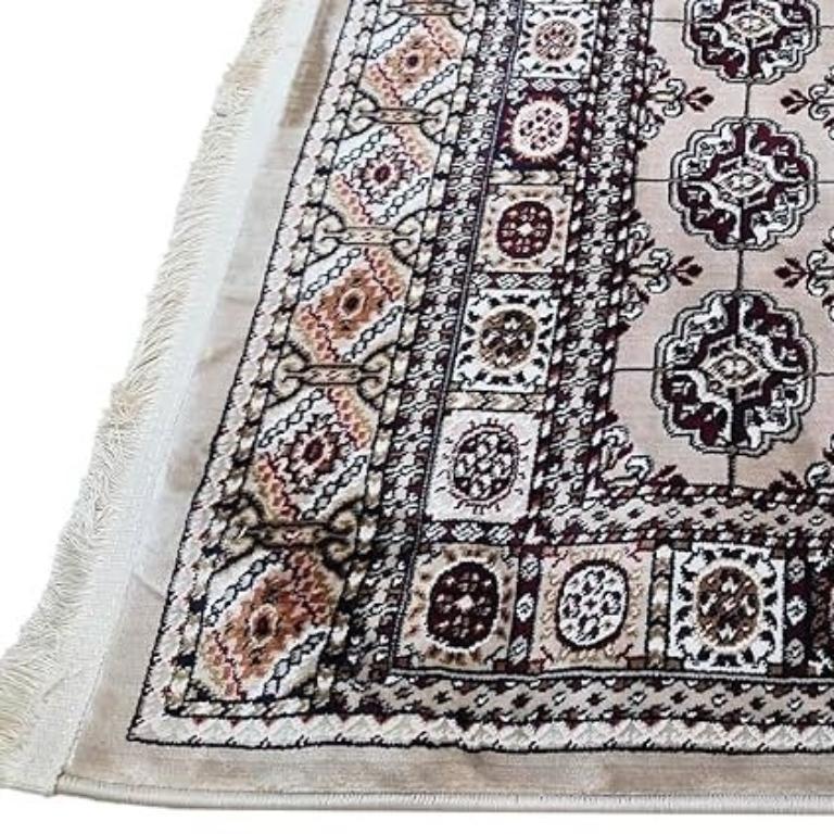 Traditional Geometric Runner Rug (80x150) - Beige & Brown in Pretoria - Image 4