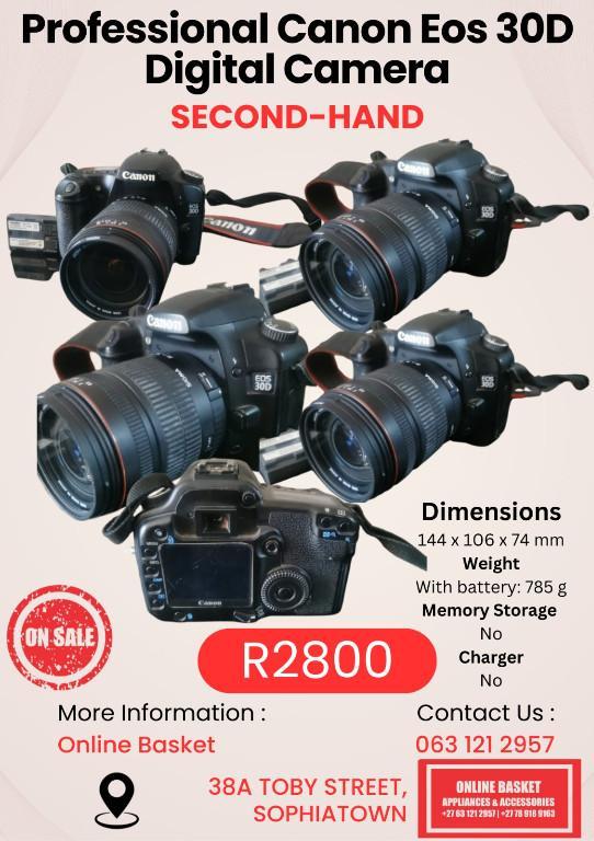 PROFESSIONAL DIGITAL CAMERA CANON EOS 30 in Sandton - Image 7