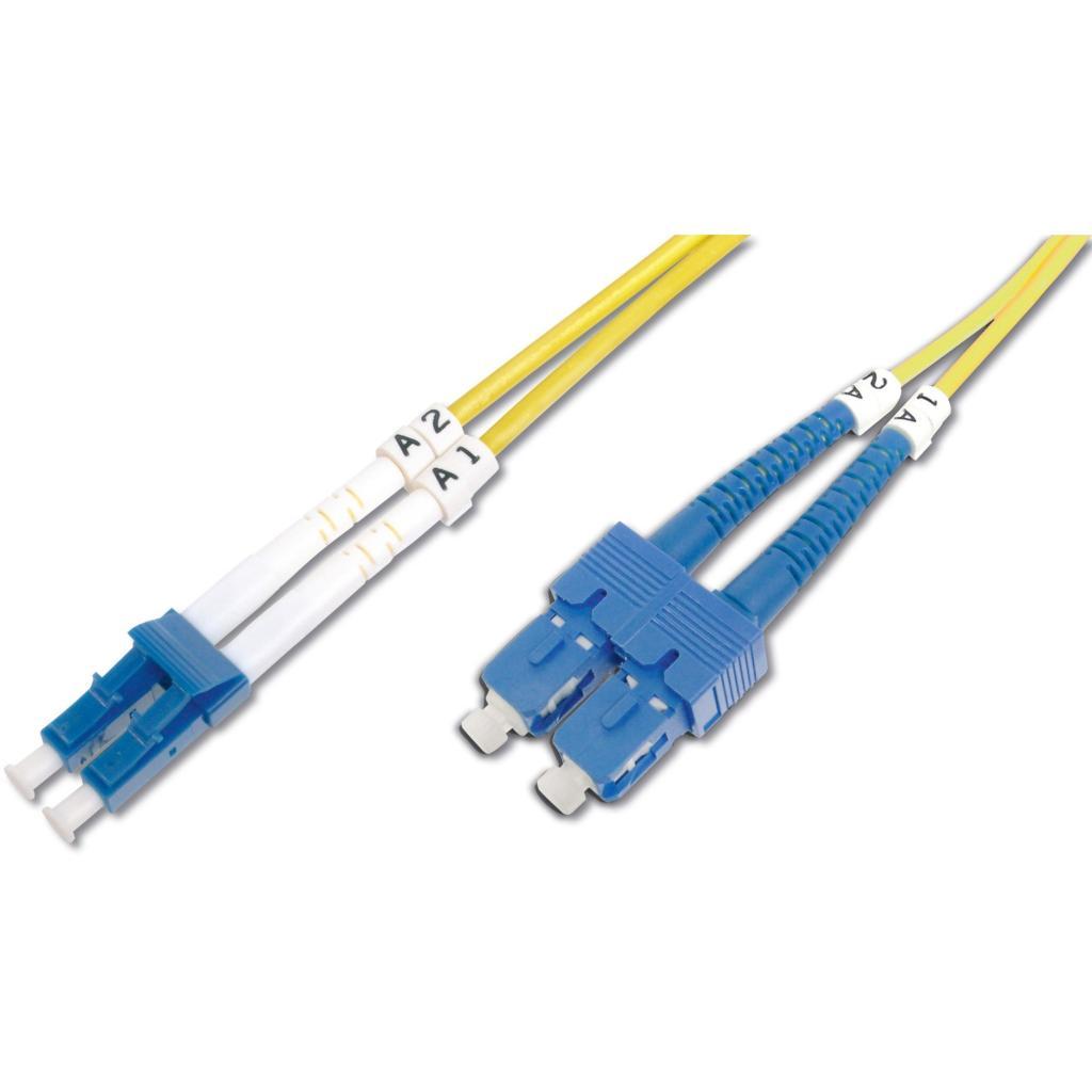Cable de parche LWL, dúplex, conector LC > SC, monomodo OS2 en València - Imagen 1