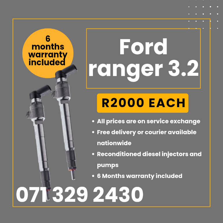 FORD RANGER 3.2 INJECTORS, FREE DELIVERY in Witbank - Image 1