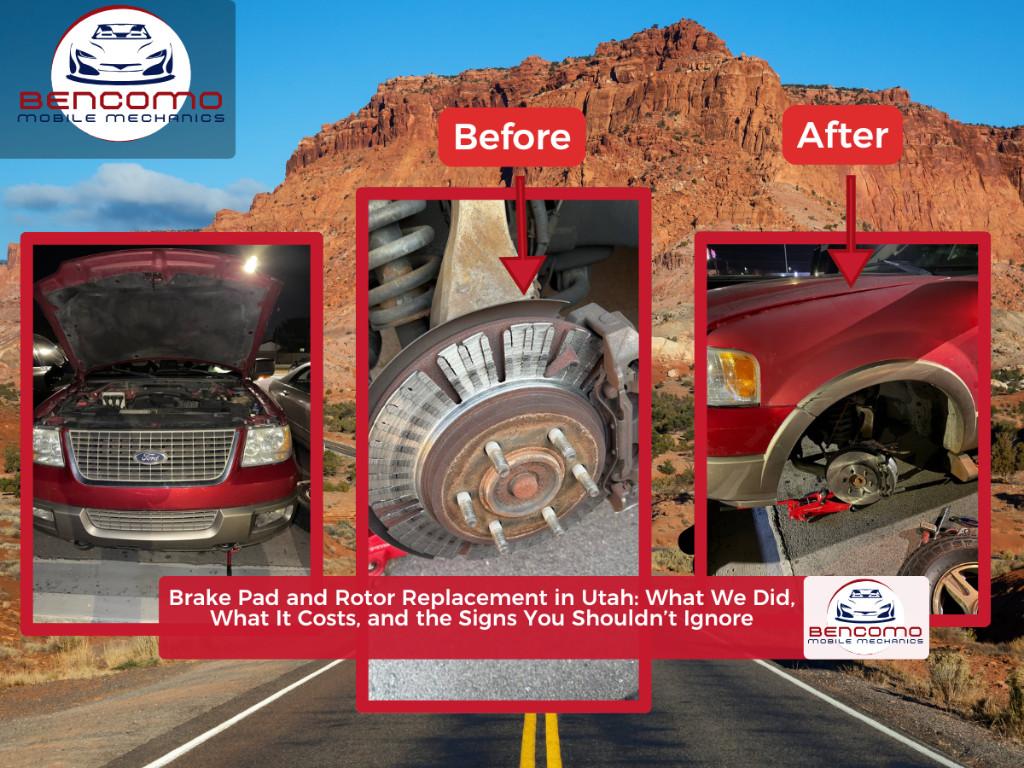 Brake Pad & Rotor Replacement in Utah -Real Case + Warning Signs en Taylorsville - Imagen 1
