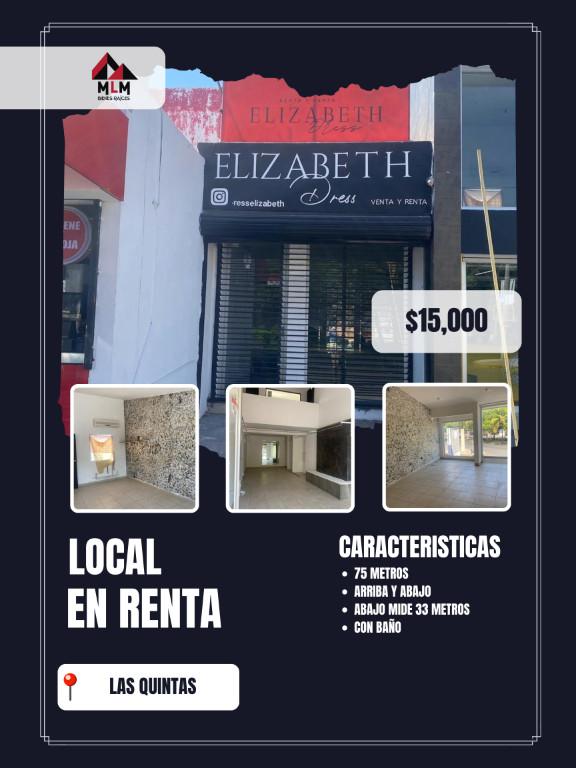 LOCAL EN RENTA- LAS QUINTAS en Culiacán - Imagen 1