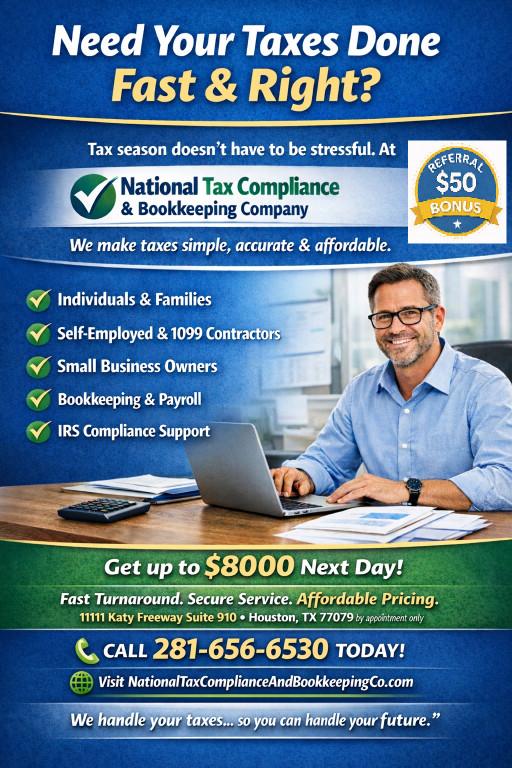 GET UP TO 8000 NEXT DAY! NEED YOU TAXES DONE FAST & RIGHT in United States - Image 2