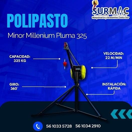 POLIPASTO MINOR MILLENIUM PLUMA 325 EN QUINTANA ROO en Tulum - Imagen 1