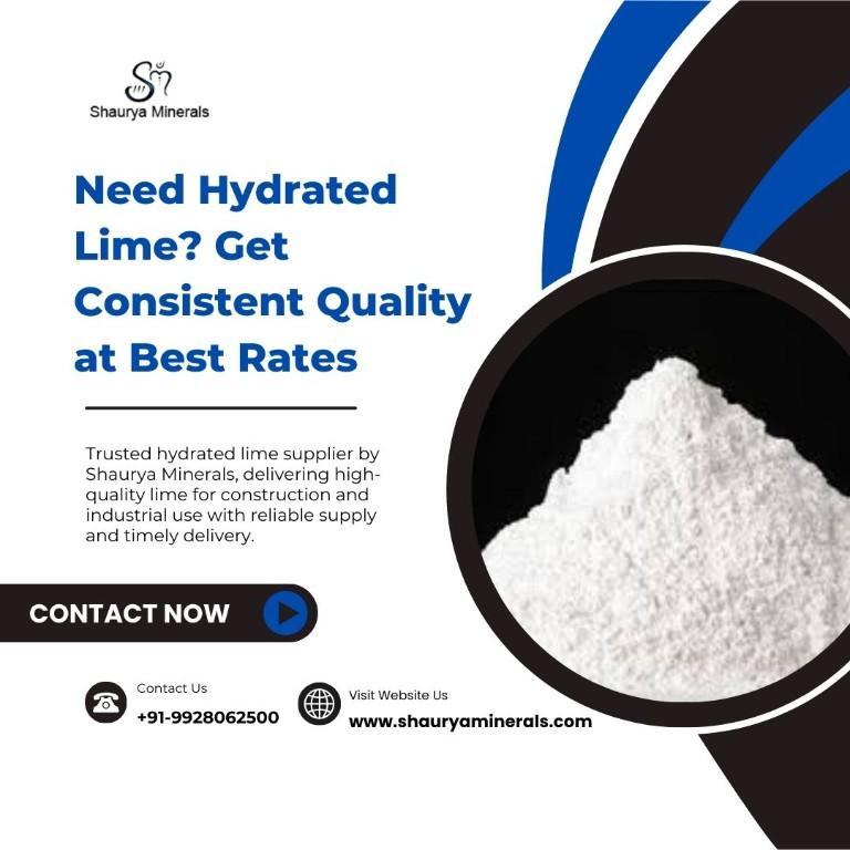 Need Hydrated Lime Get Consistent Quality at Best Rates in Jodhpur - Image 1