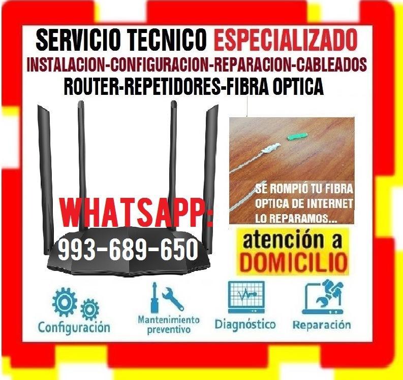 SERVICIO TECNICO A INTERNET RPETIDORES WIFI PC LAPTOP CABLEADOS en Perú - Imagen 1