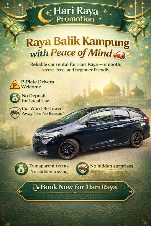 Honda Shuttle Hari Raya Car Rental in Bukit Timah - Image 1