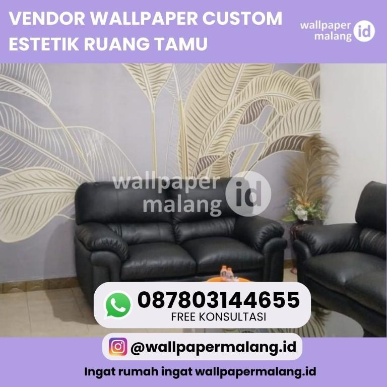 VENDOR WALLPAPER CUSTOM ESTETIK RUANG TAMU in Indonesia - Image 1