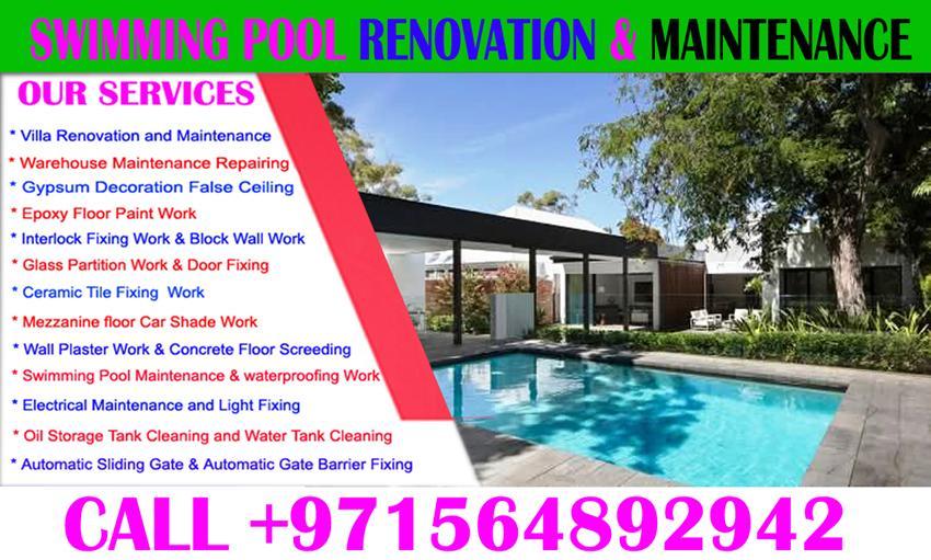 Swimming Pool waterproofing Maintenance in ajman dubai UAE in Kalbā - Image 2