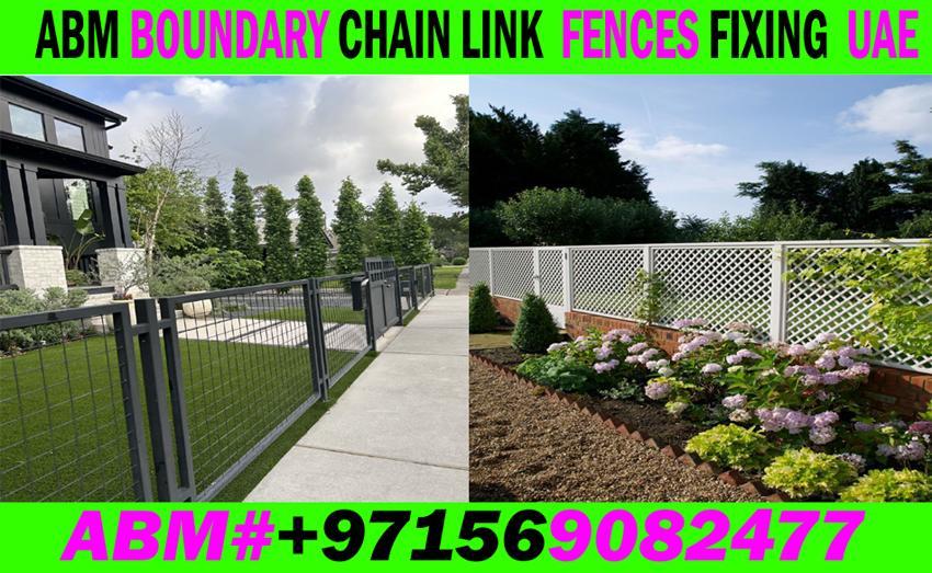 Boundary PVC Fences Chain Fixing work Contractor in Dubai Ajman in Fujairah - Image 3