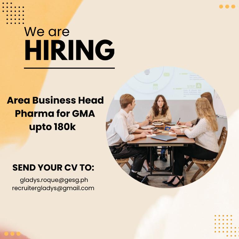 Area Business Head Pharma for GMA upto 180k in Quiapo - Image 1