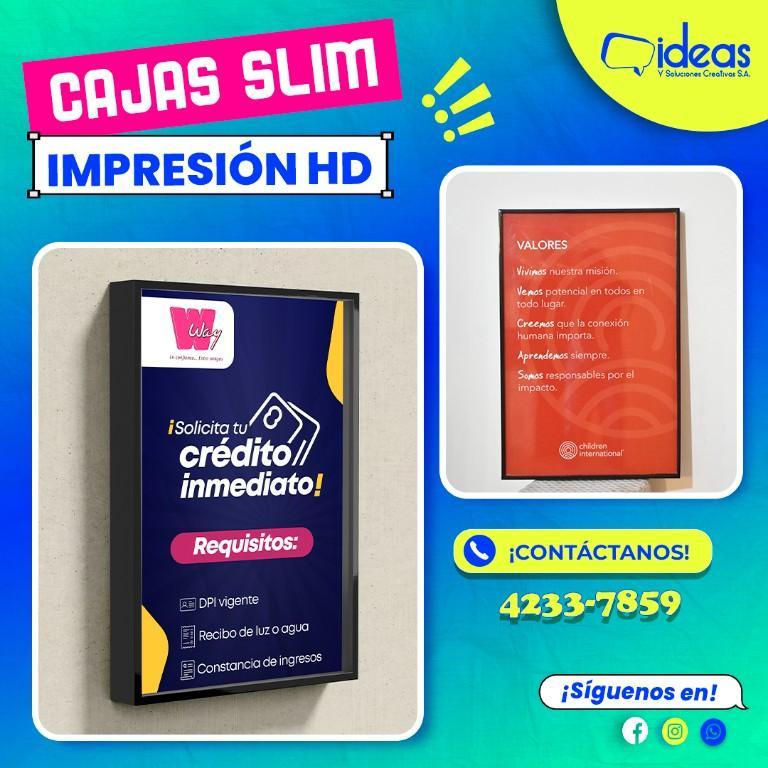 CAJAS SLIM IMPRESIÓN HD en Guatemala - Imagen 1