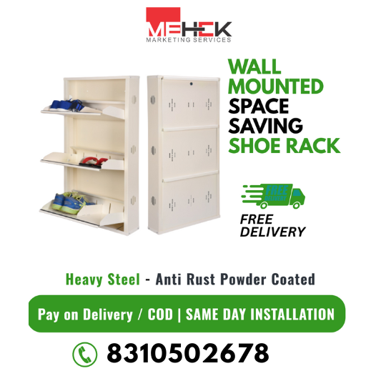 Wall Mounted Shoe Rack in Mysore – Free Installation | Mehek in Mysore - Image 4