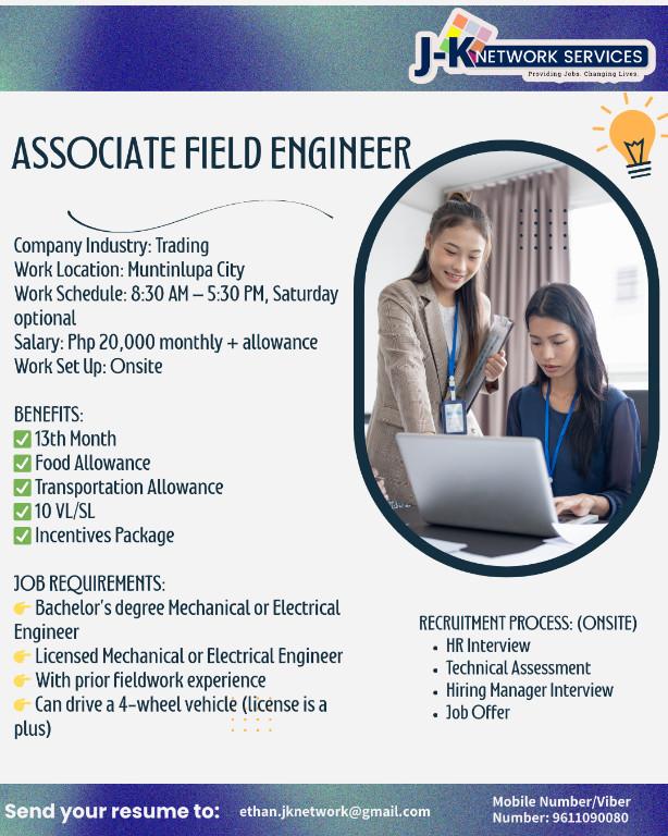 Associate Field Engineer in Quezon City - Image 1