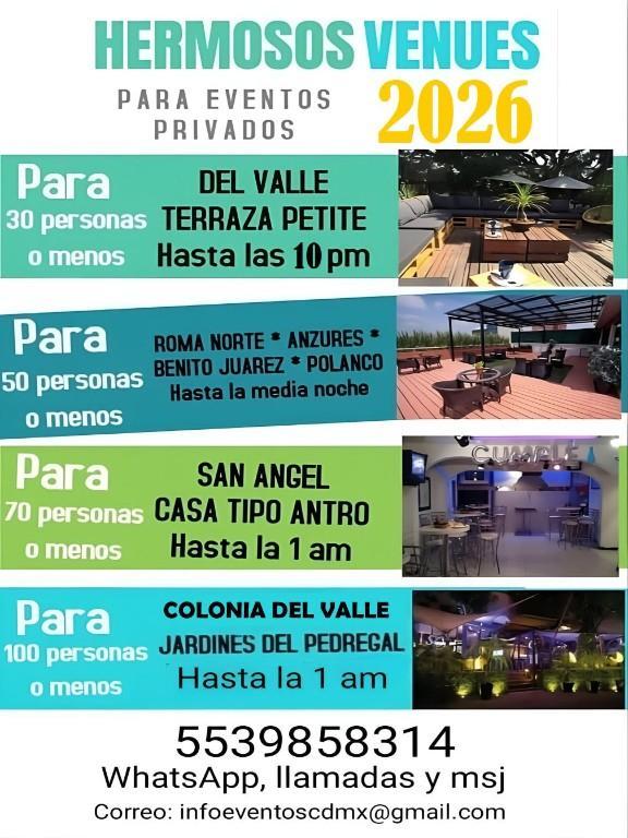 ESPACIOS PRIVADOS PARA EVENTOS en México - Imagen 1