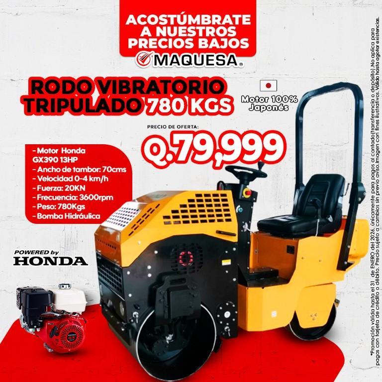 RODILLO COMPACTADOR / RODOVIBRATORIO TRIPULADO 1.7 TONELADAS en Retalhuleu - Imagen 3