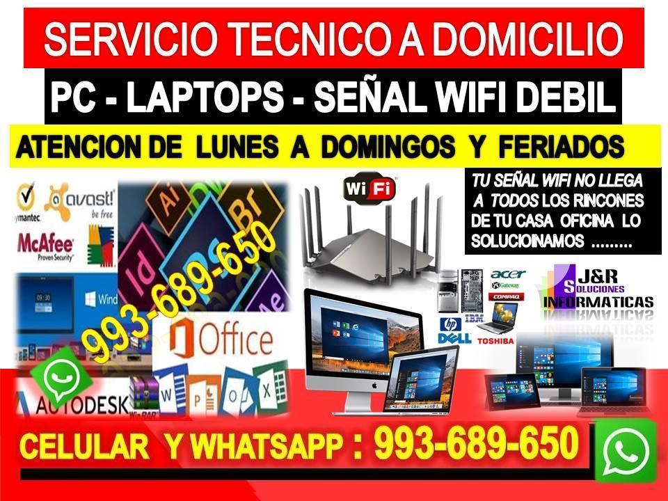 SERVICIO TÉCNICO A INTERNET REPETIDORES WIFI PC LAPTOP CABLEADOS en Perú - Imagen 1