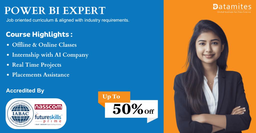 DataMites Power Bi training in Gurgaon with internships in Gurgaon - Image 1