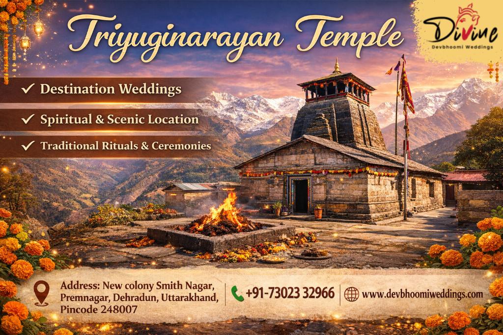 Triyuginarayan Temple A Sacred Destination in Uttarakhand in India - Image 1