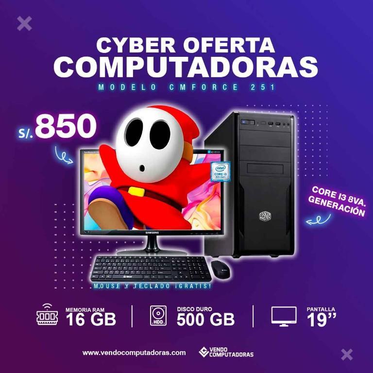 Computadora Intel Core i3 8va. Generacion en Lima - Imagen 1