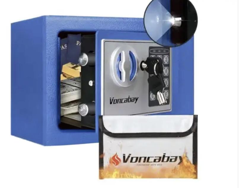 Money Safe Box for Home with Sensor Light & Fireproof in United States - Image 2
