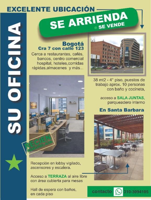 OFICINA EN RENTA O VENTA en Bogotá - Imagen 1