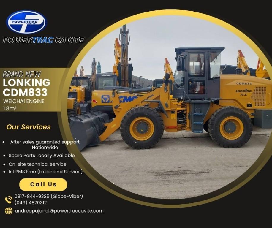 BRANDNEW LONKING CDM833 WHEEL LOADER- 1.8m³ in Manila - Image 2