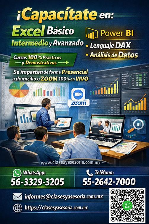 CLASES de EXCEL a domicilio en CDMX en Tacuba - Imagen 7