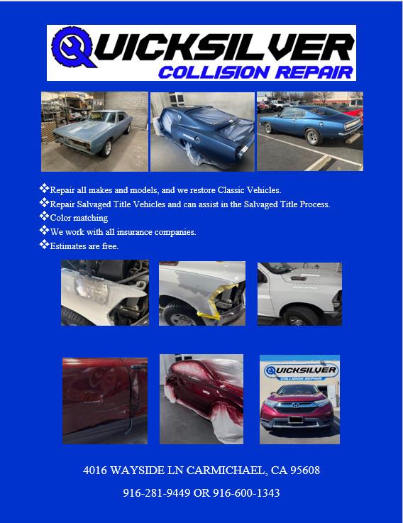 Quicksilver Collision Repair Auto Body Repair Shop in Sacramento - Image 1