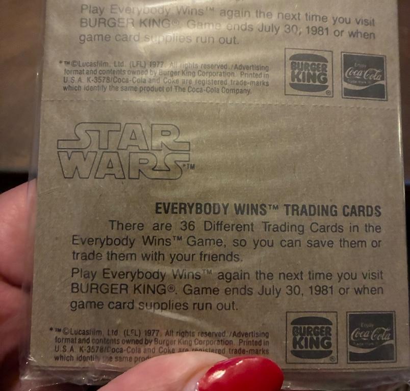 Factory Set Star Wars Trading Card Set 36 Cards Uncut Sheets in Stepney - Image 2