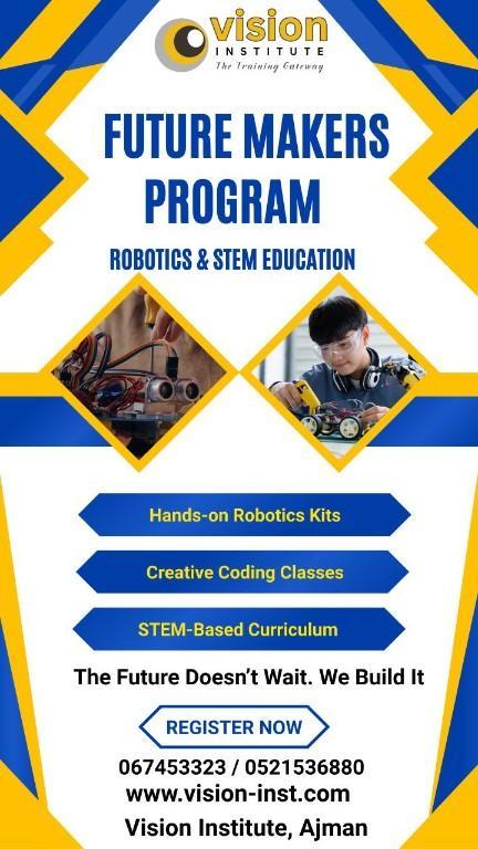 Robotics Course at Vision Institute, ajman in Ajman - Image 1