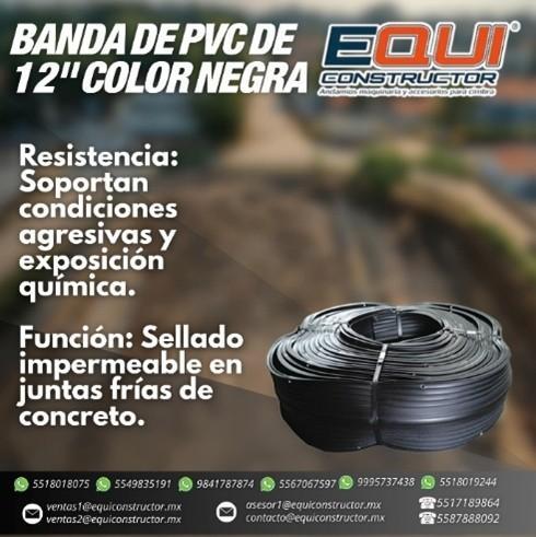 Venta Banda de PVC de 9 Color Negra en Torreón - Imagen 1